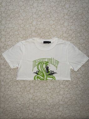 PrettyLittleThing Snake Crop Top